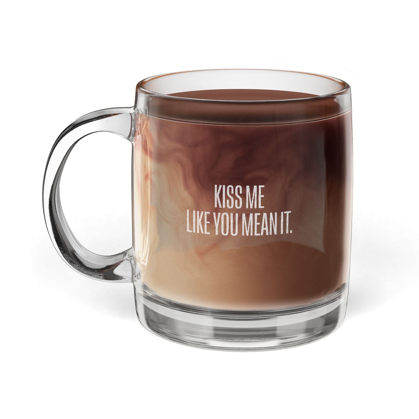 Kiss Me Engraved Coffee Mug