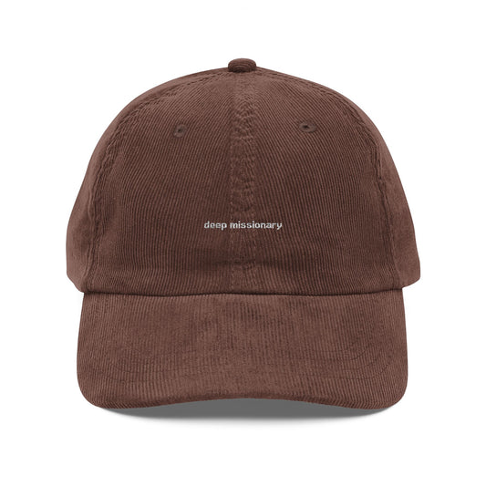 Deep Mission Vintage Corduroy Cap