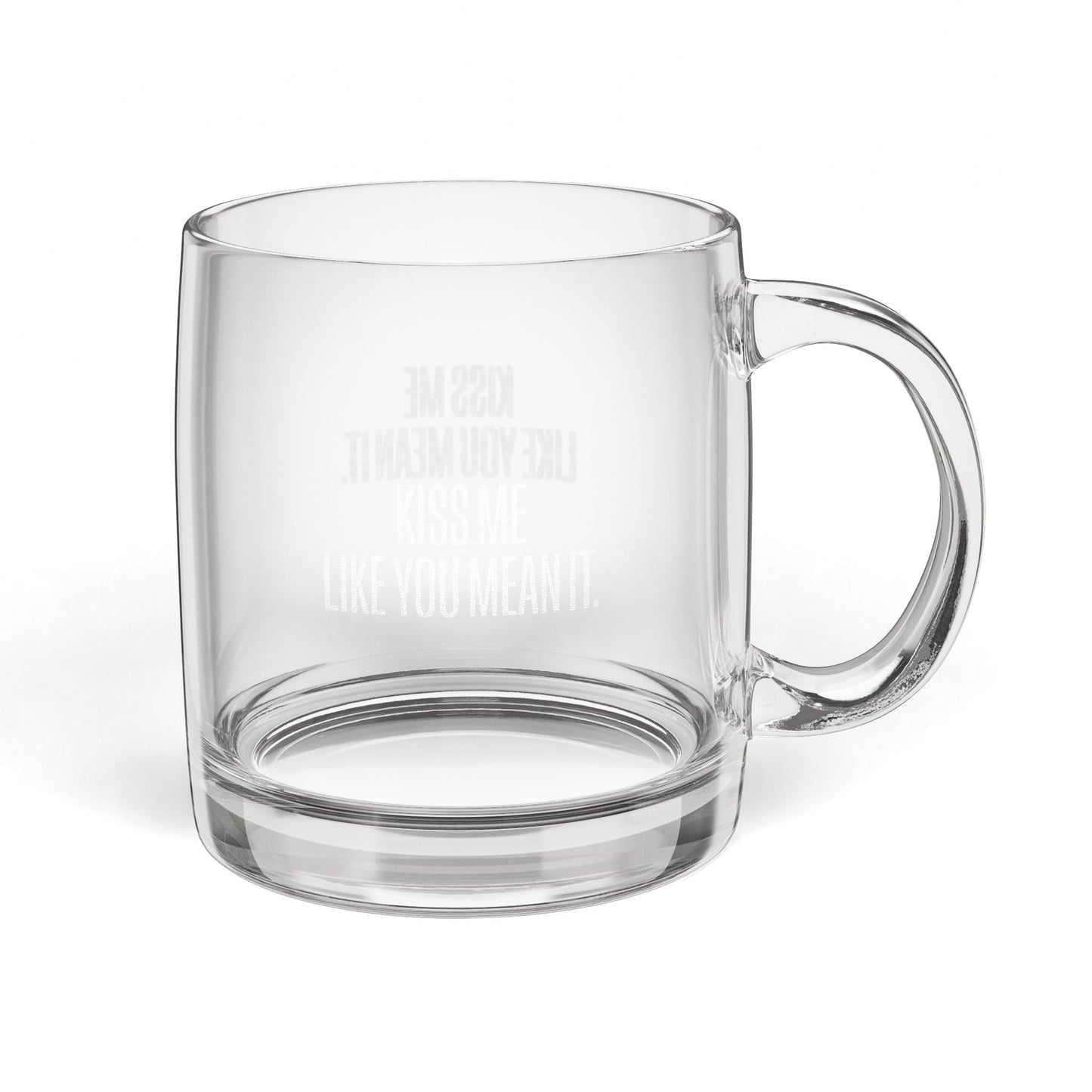 Kiss Me Engraved Coffee Mug