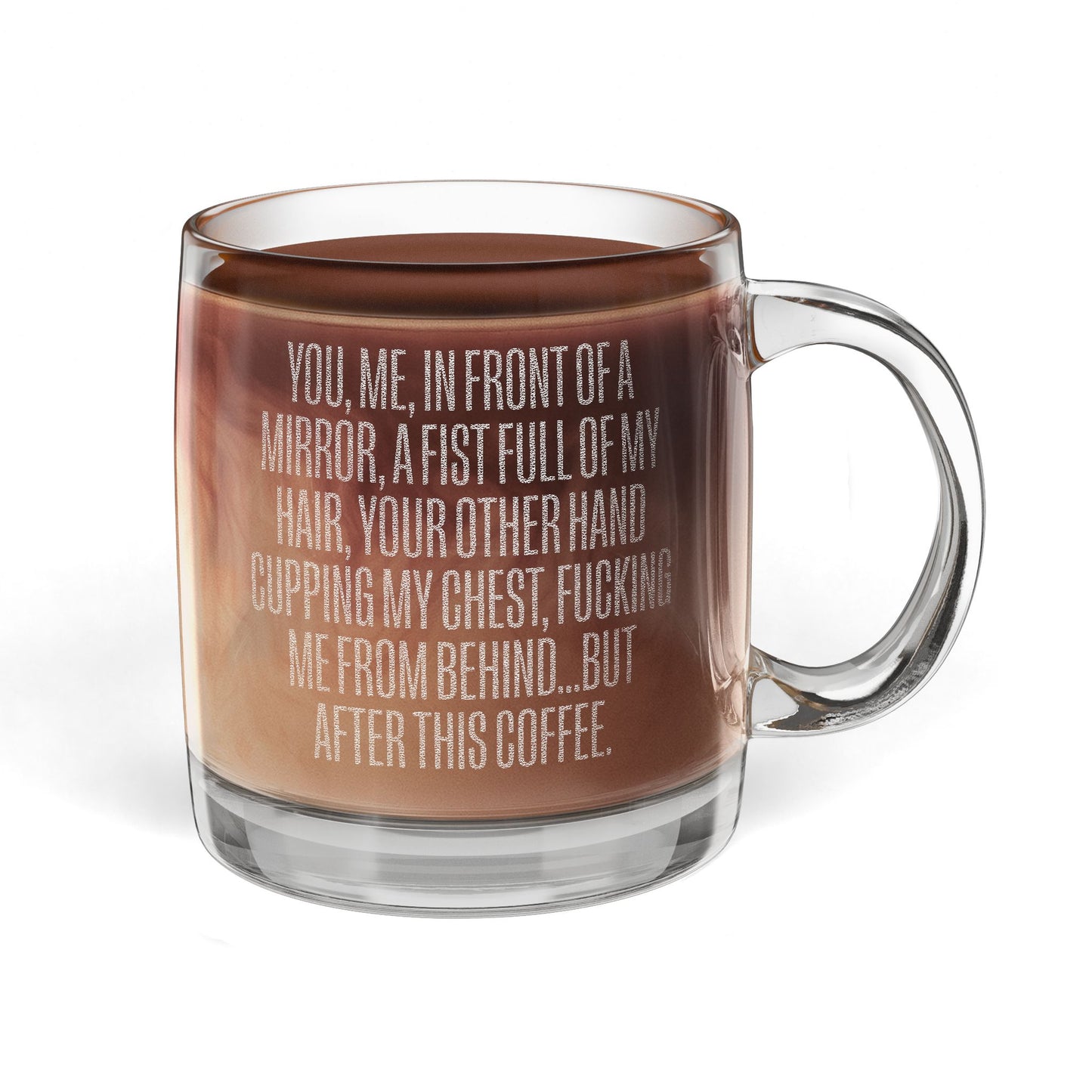 You, Me, In Front of a Mirror Engraved Coffee Mug