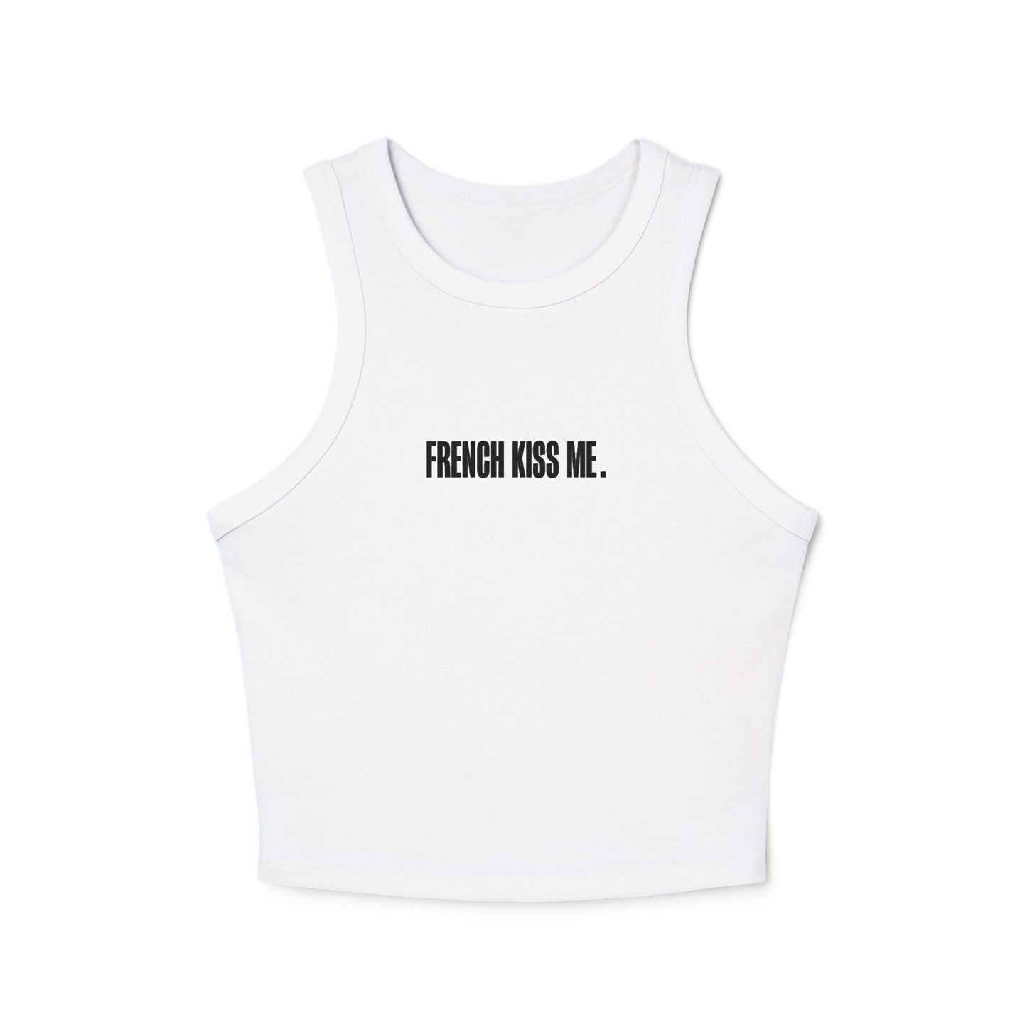 French Kiss Me Women's Micro Rib Racer Tank Top